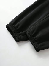 Women's Casual Crown & Letter Print Hoodie And Sweatpants Two-Piece Set